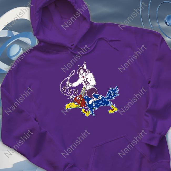 K-State Baseball Vintage K-State Wildcat vs K-U Jayhawk Tee K-State Baseball Vintage K-State Wildcat vs K-U Jayhawk Tee