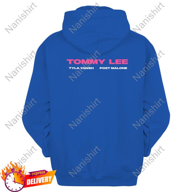 Official Post Malone Tommy Lee Cover Black Tee Shirt Official Post Malone Tommy Lee Cover Black Tee Shirt