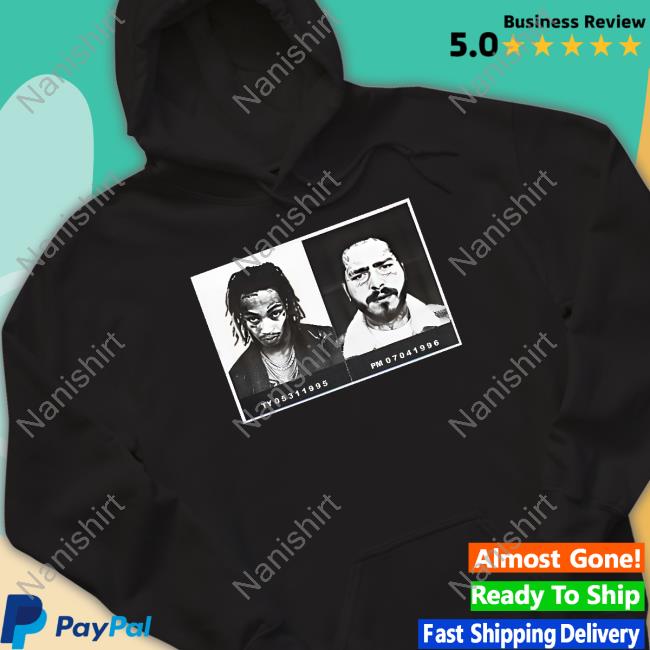 Official Post Malone Tommy Lee Cover Black Tee Shirt Official Post Malone Tommy Lee Cover Black Tee Shirt