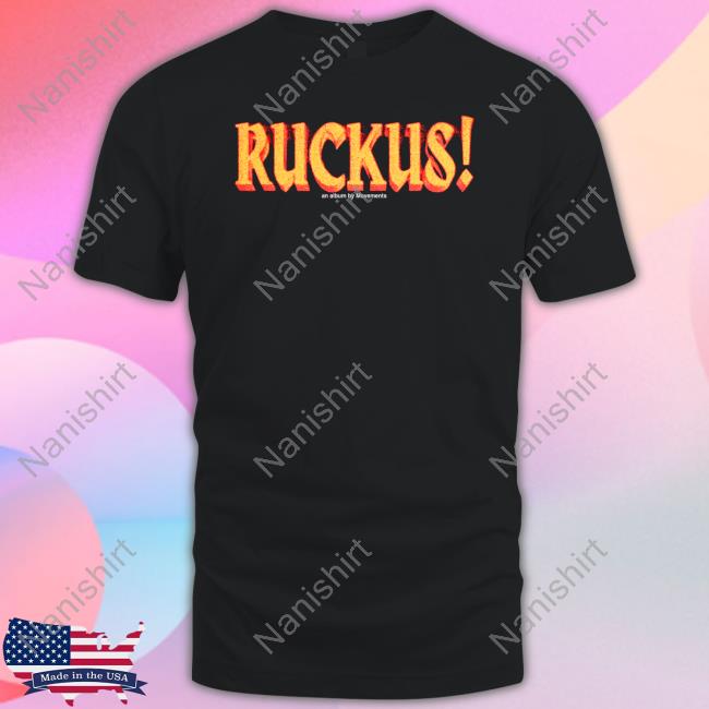 Official Ruckus Tracklist Crewneck Sweatshirt Official Ruckus Tracklist Crewneck Sweatshirt