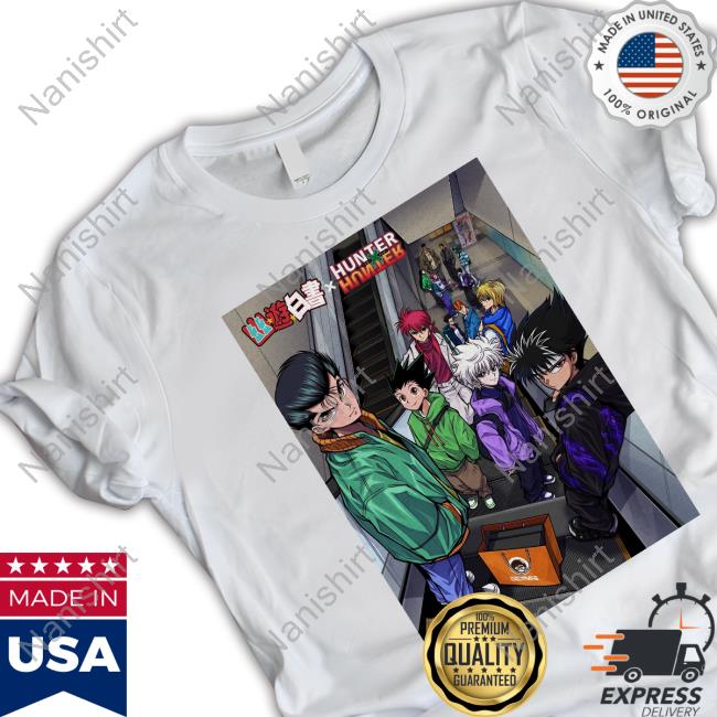 Official Yu Yu Hakusho X Hunterxhunter Tee Shirt Official Yu Yu Hakusho X Hunterxhunter Tee Shirt