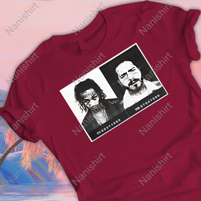 Official Post Malone Tommy Lee Cover Black Tee Shirt Official Post Malone Tommy Lee Cover Black Tee Shirt