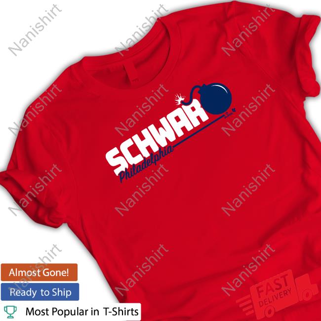 Official Kyle Schwarber Schwarbomb Logo Tee Shirt Official Kyle Schwarber Schwarbomb Logo Tee Shirt