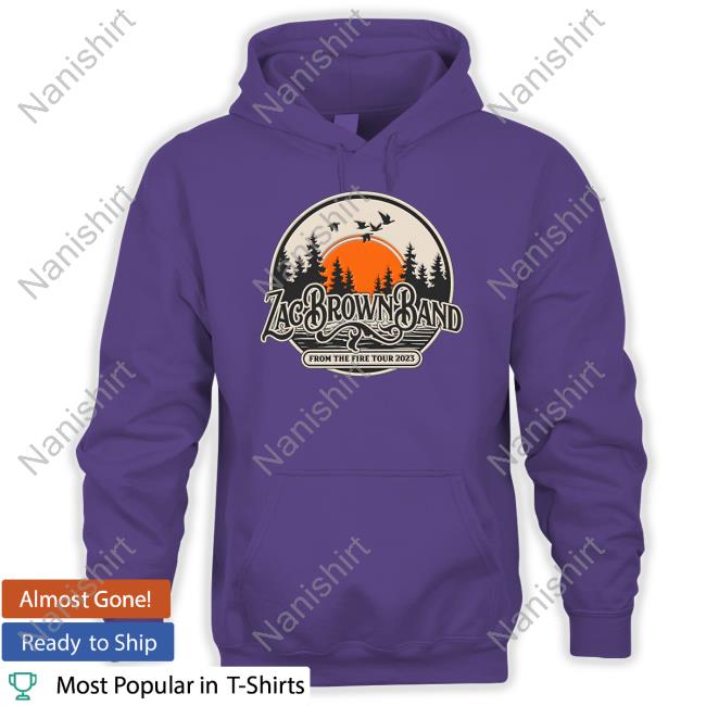 Zac Brown Band From The Fire Tour 2023 Hoodie Zac Brown Band From The Fire Tour 2023 Hoodie