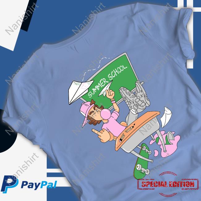 Official Baylen Levine Merch Summer School Black T Shirt Official Baylen Levine Merch Summer School Black T Shirt