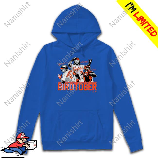 Official Breakingt Merch Adley Rutschman Gunnar Henderson & Cedric Mullins Birdtober Shirt Official Breakingt Merch Adley Rutschman Gunnar Henderson & Cedric Mullins Birdtober Shirt