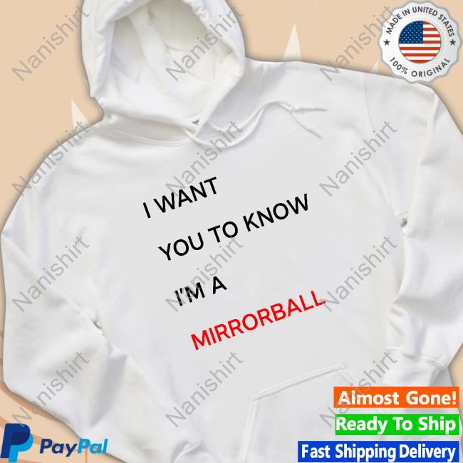 Official Taylor Swift I Want You To Know I'm A Mirrorball T-Shirt