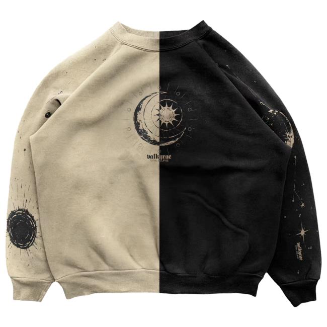 Official Valkyrae Merch Total Eclipse Crew neck Sweatshirt Official Valkyrae Merch Total Eclipse Crew neck Sweatshirt