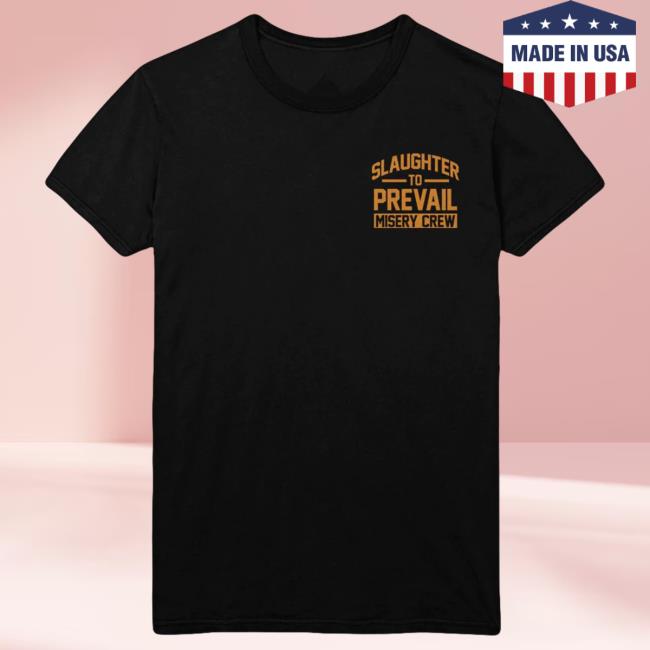 Official Sumerian Merch Slaughter To Prevail Misery Crew Gold Ink Hoodie Black Official Sumerian Merch Slaughter To Prevail Misery Crew Gold Ink Hoodie Black