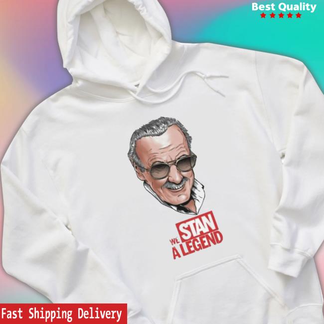 Official We Stan A Legend Stan Lee Hooded Sweatshirt