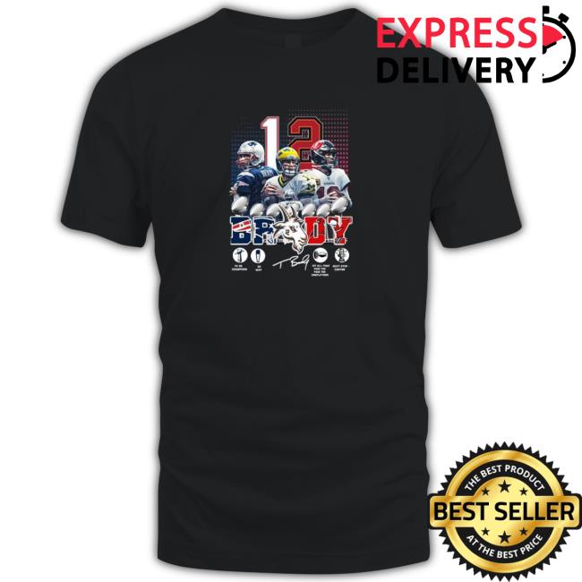 Official New England Patriots vs Tampa Bay Buccaneers Tom Brady 12 2022 signature Long Sleeve T Shirt