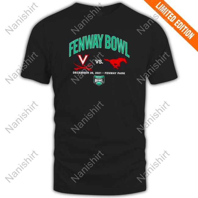 Official Virginia Cavaliers vs SMU Mustangs 2022 Fenway Bowl Dueling t shirt