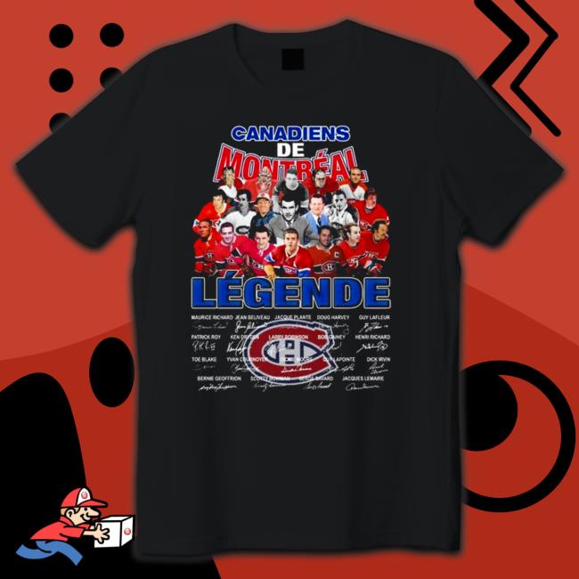 Official Canadiens De Montreal Legende Thank You For The Memories Signatures Tee Shirts