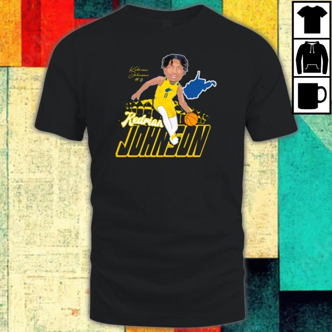 Kedrian Johnson West Virginia Signature t- shirt
