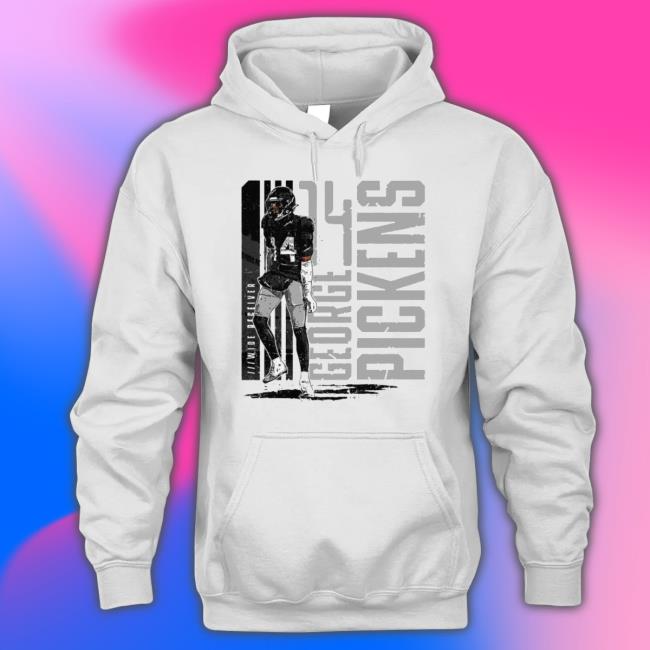 George Pickens Pittsburgh Vertical Name Crewneck Sweatshirt