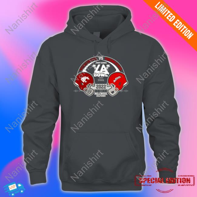 Official Fresno State Bulldogs vs. Washington State Cougars Blue 84 2022 Jimmy Kimmel LA Bowl Matchup Hoodie