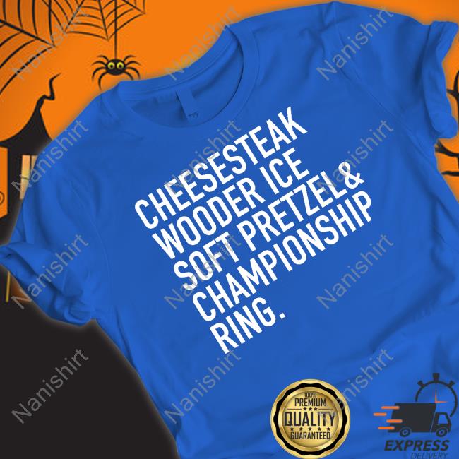 Mess In A Bottle Cheesesteak Wooder Ice Soft Pretzel Championship Ring Crewneck Sweatshirt