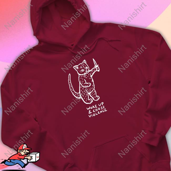 Violence Cat Woke Up And Chose Violence Tee Shirts