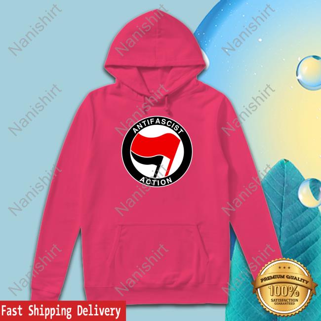 Antifascist Action Hoodie Black