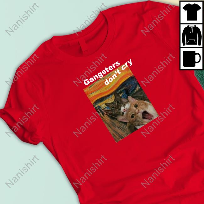 Christian Yu Gangsters Don't Cry Cat Tee Shirt