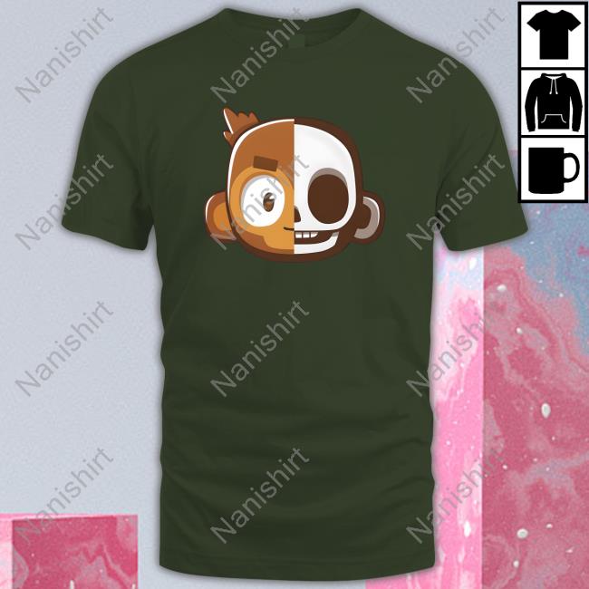Monkey Skull Shirt Ninja Kiwi Monkey Skull Sweatshirt