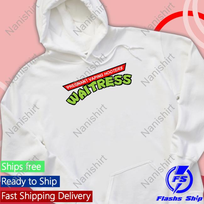 Pregnant Vaping Hooters Waitress T-Shirt