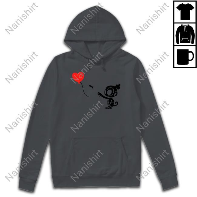Ninja Kiwi Store Monkey With Bloon Shirt Hoodie Official Monkey With Bloon Shirt Long Sleeve T Shirt