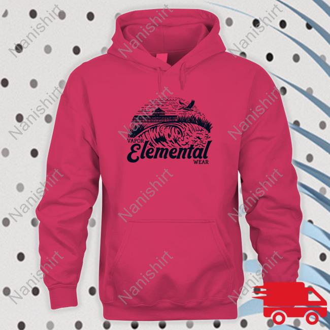 Official Vapor Elemental Wear White Hoodie Shirt Vapor Elemental Wear Tee Shirt