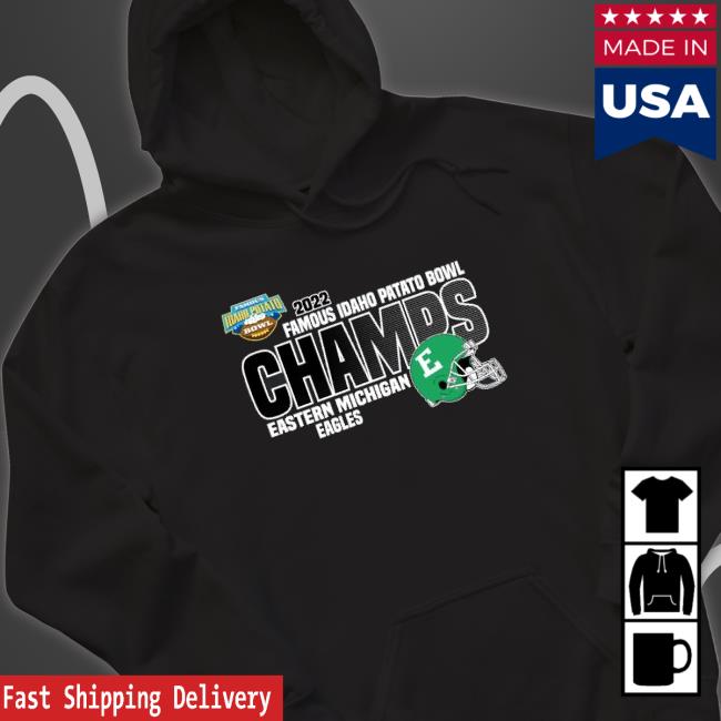 Official Eastern Michigan University Ncaa 2022 Potato Bowl Champions Hoodie