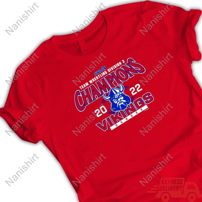Dundee Vikings 2022 MHSAA Team Wrestling D3 Champions Tee Shirts