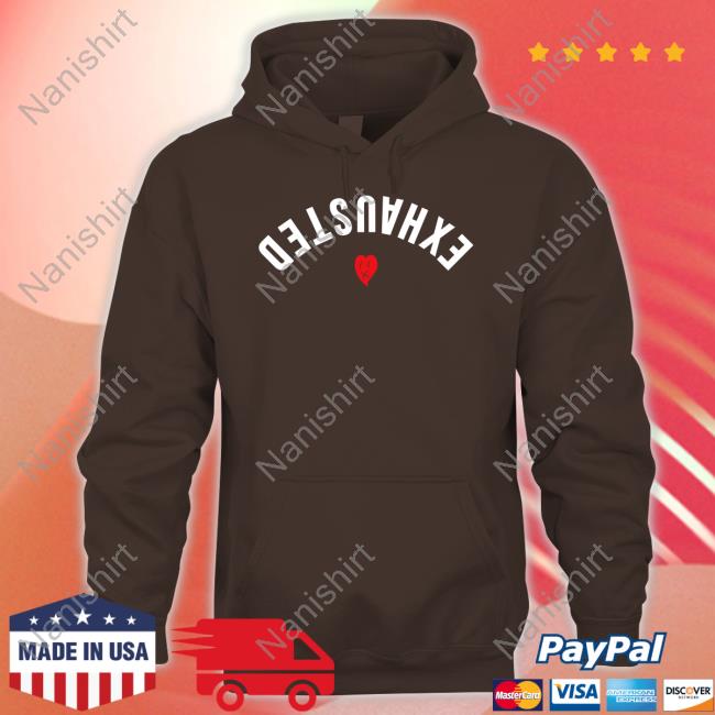 Exhausted Heart Shirt Official Beautiful Bastard Srore Exhausted Heart Shirt Tee