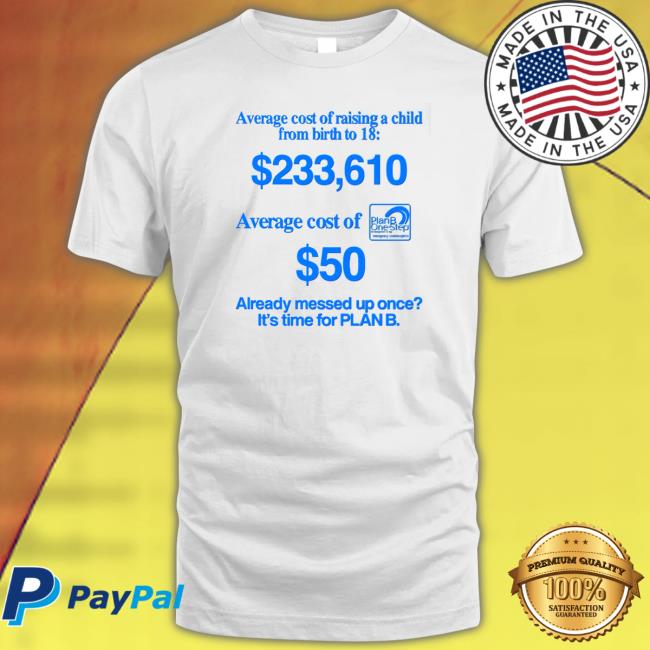 Official Average Cost Of Raising A Child From Birth To 18 Hoodie