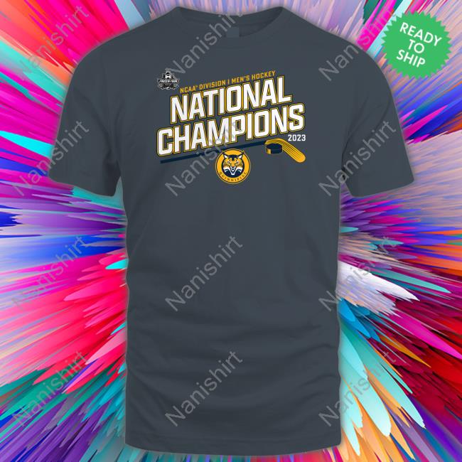 Quinnipiac Bobcats Ncaa Division I Men's Ice Hockey National Champions 2023 T Shirt