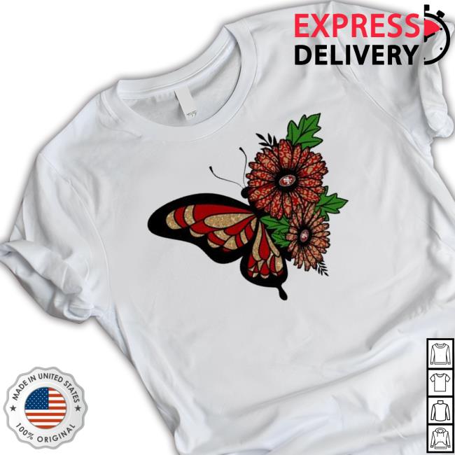 Butterfly And Sunflower San Francisco 49Ers Logo 2023 shirt