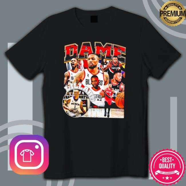 Damian Lillard Portland Trail Blazers Time Dreams Retro Long Sleeve Shirt