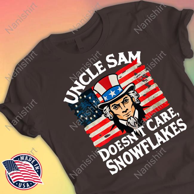 Official Uncle Sam Doesn't Care Snowflakes Tee Shirt
