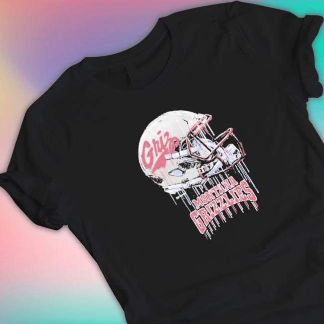 Original infant white montana grizzlies dripping helmet Shirt