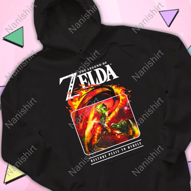 The Legend Of Zelda Restore Peace To Hyrule Tee Shirt Yungkurly