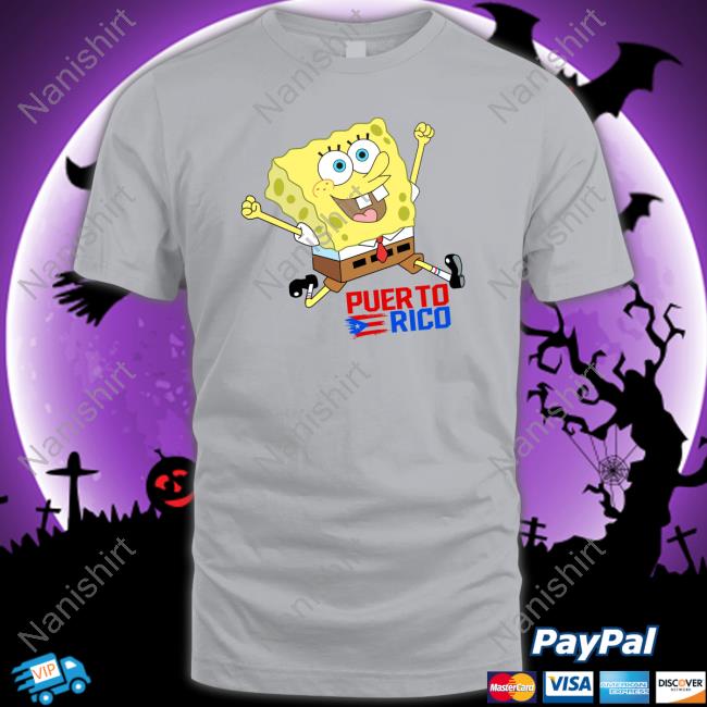 Spongebob Puerto Rico T Shirt Official Spongebob Puerto Rico T Shirt