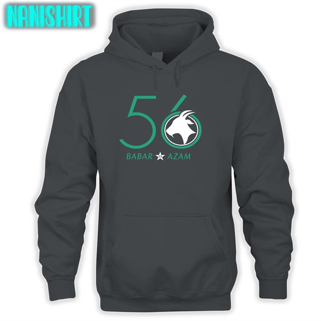Pcb Shop 56 Goat Babar Azam Hooded Sweatshirt Pakistan Cricket Pcb Shop 56 Goat Babar Azam Long Sleeve T Shirt Pakistan Cricket