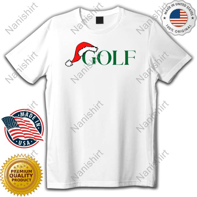 Golf Shop Golf Santa Shirt Merry Christmas