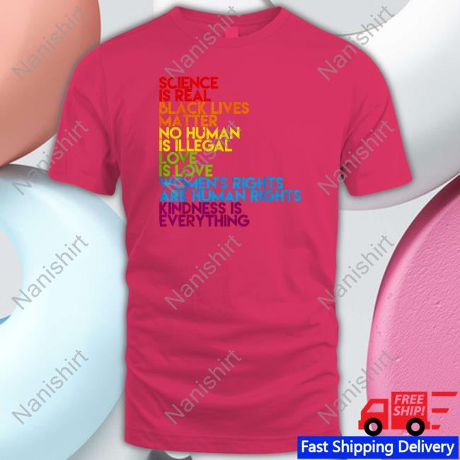 Science Is Real Black Lives Matter Tee Shirt