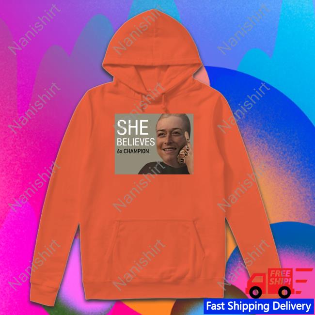 Just Women’s Sports U.S. She Believes 6X Champion Shirt