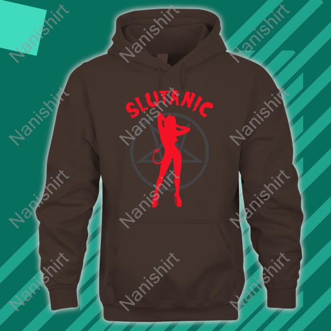 Shirts That Go Hard Slutanic Devil Doll With Satanic Pentagram Long Sleeve Slutanic Tee