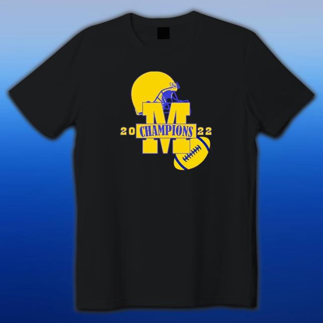 Michigan Wolverines Helmets 2022 Champions Hoodie