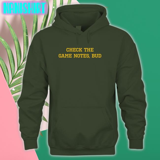 Spittin' Chiclets Check The Game Notes Bud Sweatshirt Check The Game Notes Bud Tank