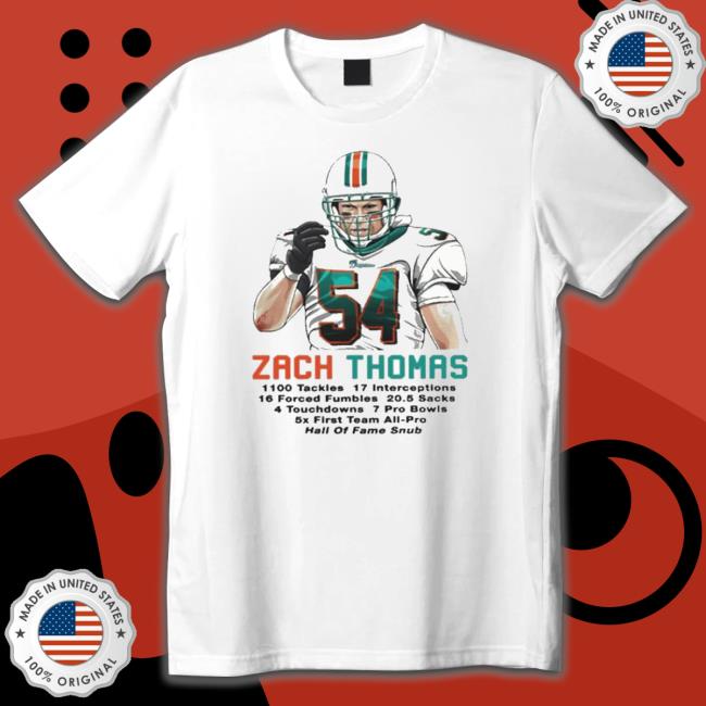 Official Zach Thomas Miami Sports Football shirt