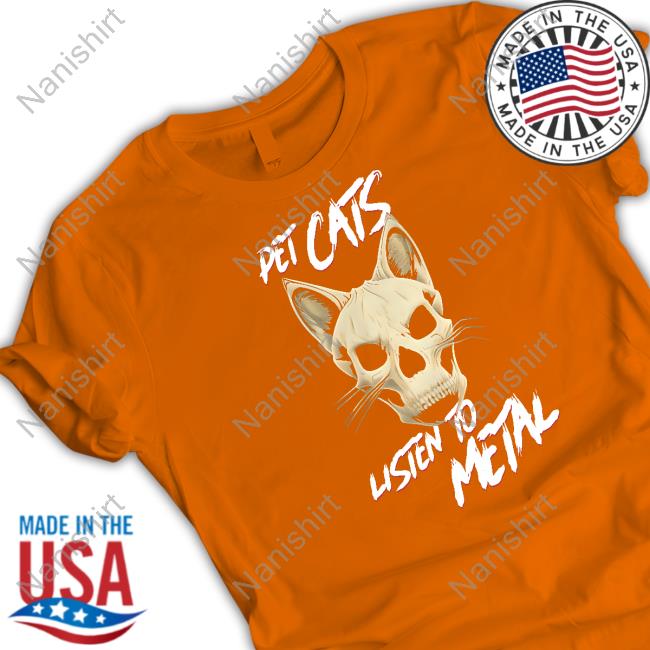 Pet Cats Listen To Metal Shirts
