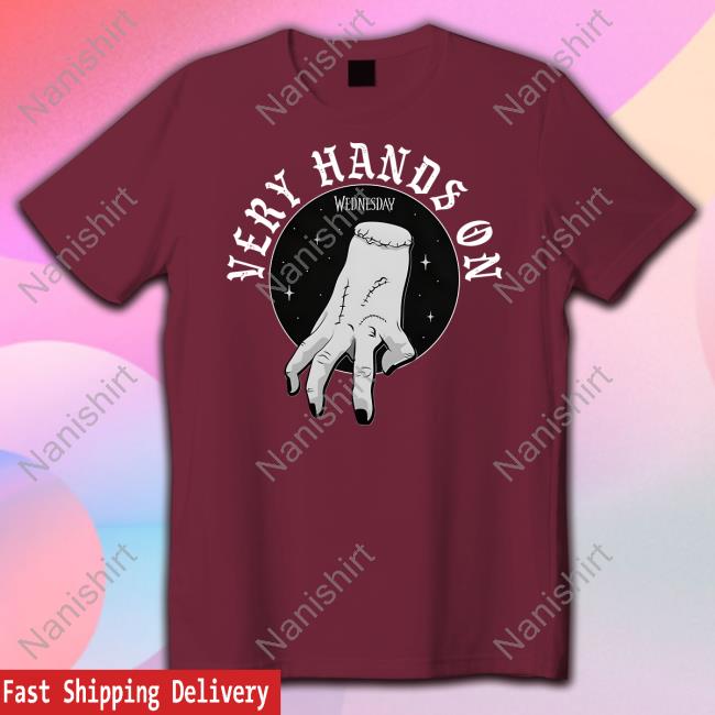 Her Universe Merch Wednesday The Thing Very Hands On Crewneck Sweatshirt