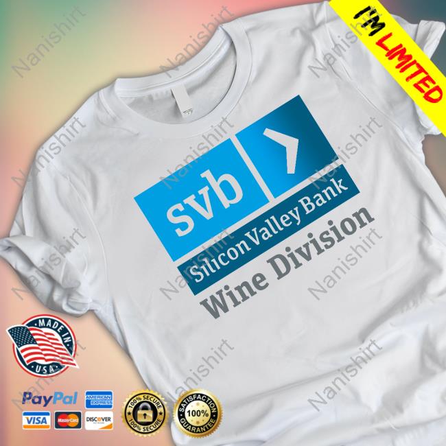 SVB Wine Division Tee Shirt SVB Silicon Valley Bank Wine Division Shirt